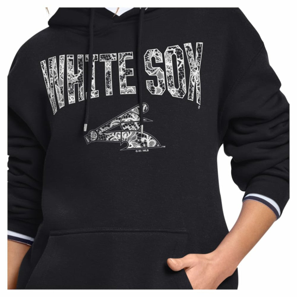 Chicago White Sox Starter Women's Lace Team Lockup Fleece Hoodie - MLB