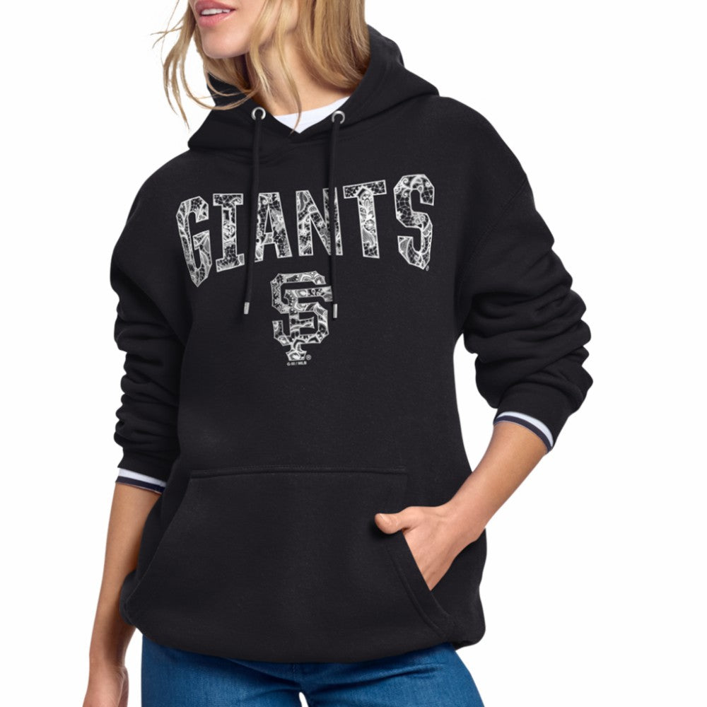 San Francisco Giants Starter Women's Lace Team Lockup Fleece Hoodie - MLB
