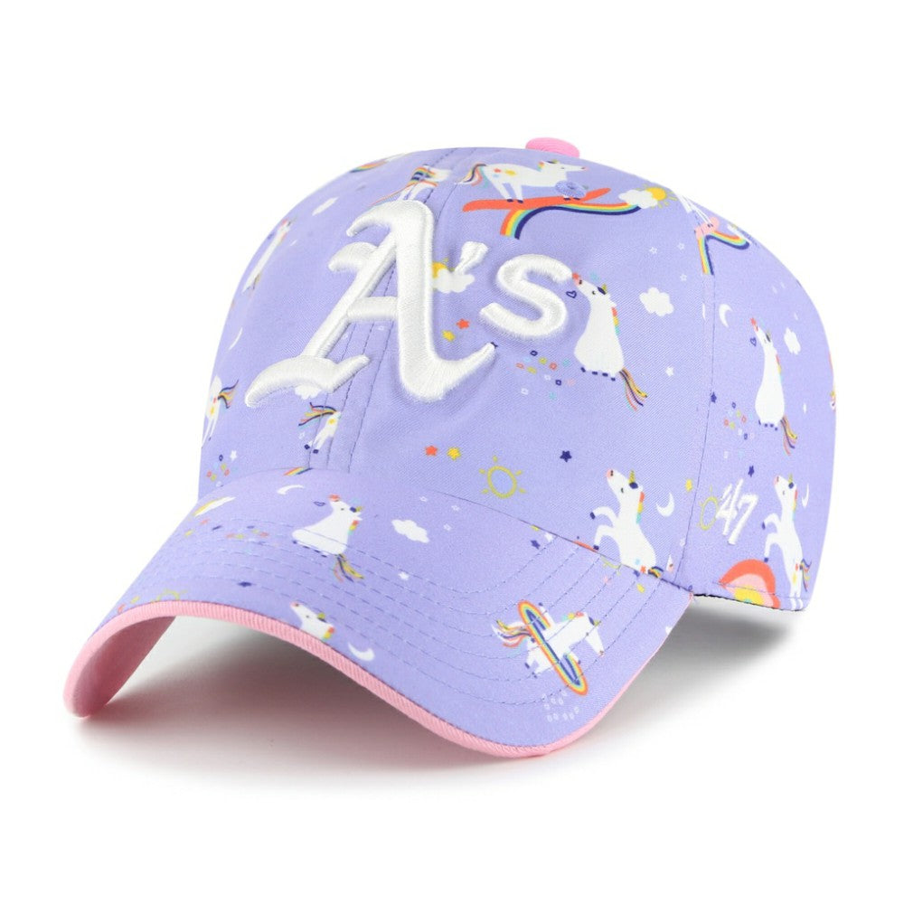 Athletics '47 Girls Youth Unicorn Clean Up Adjustable Hat - MLB