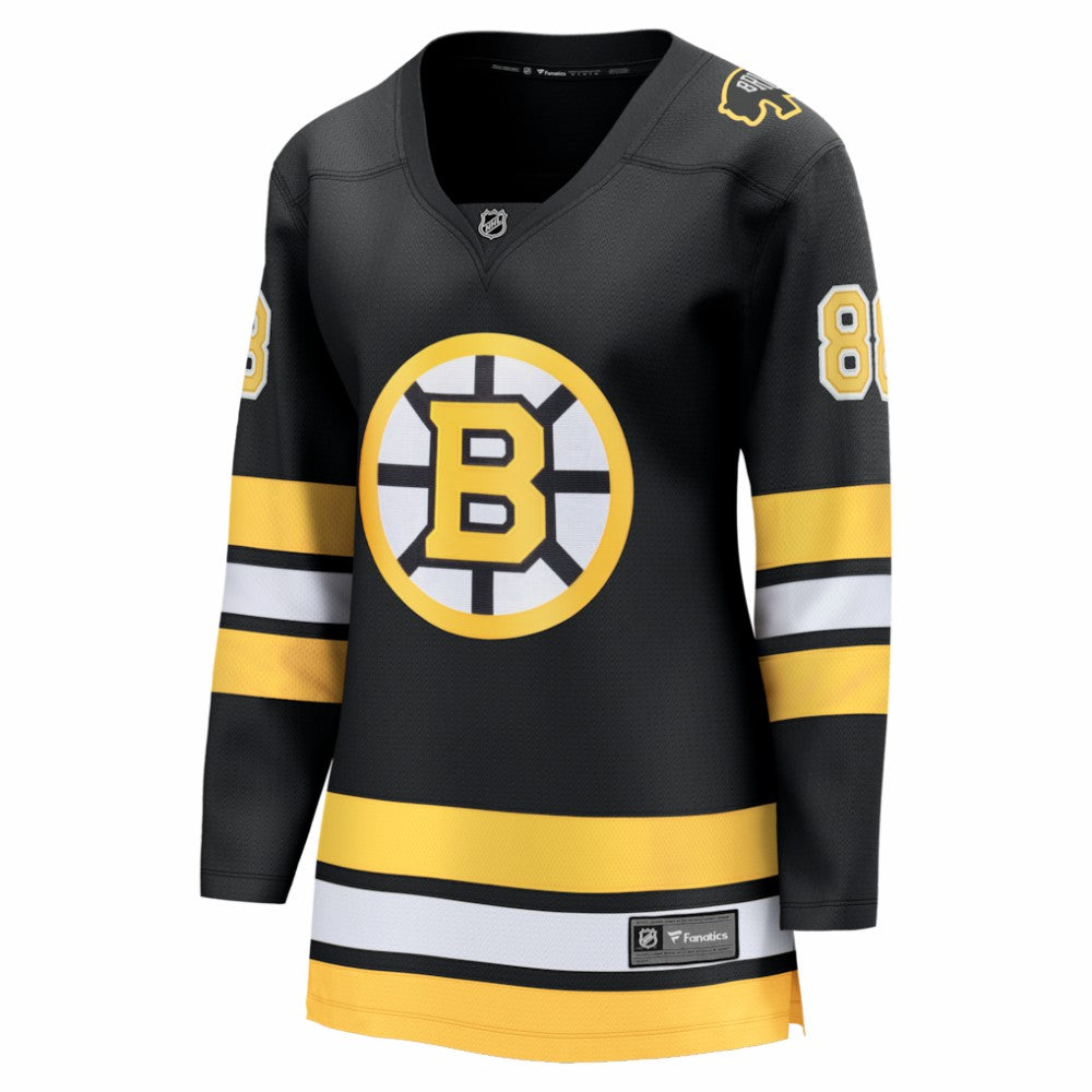 David Pastrnak Boston Bruins Fanatics Women's Home Breakaway Jersey - Black - NHL