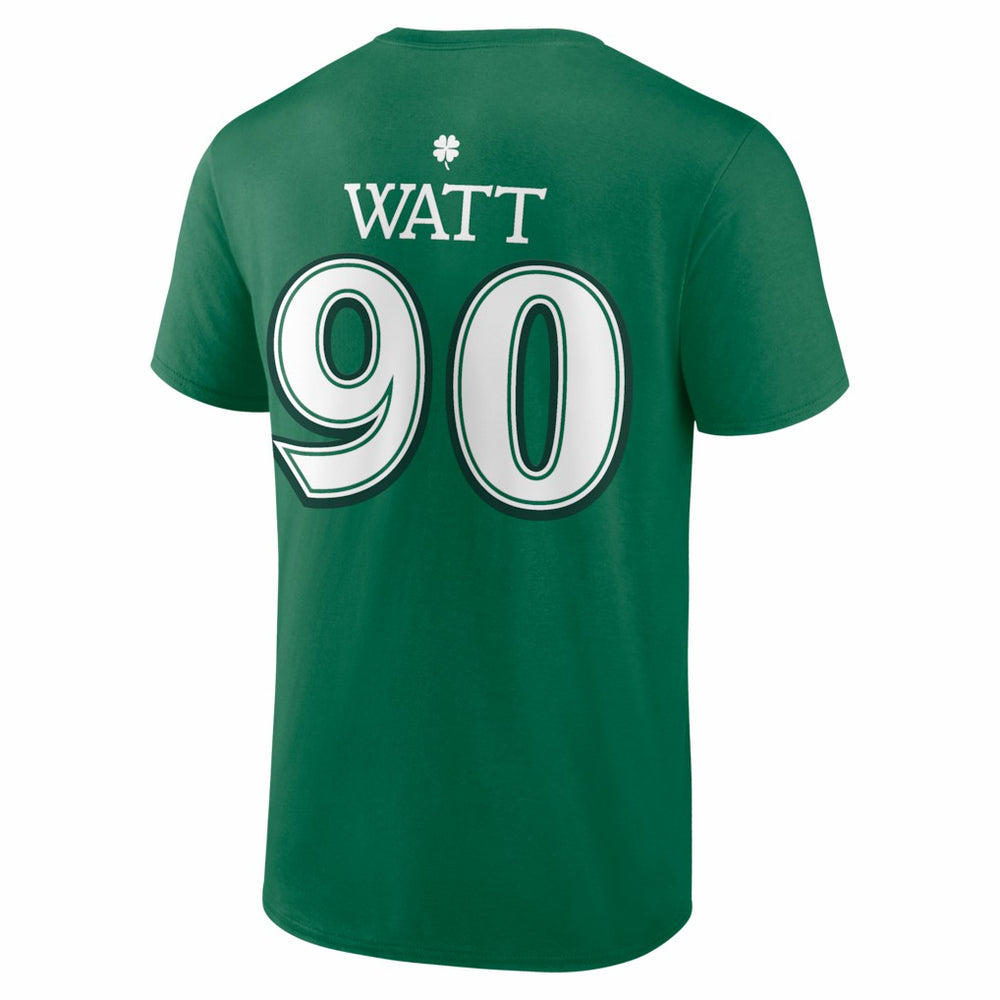 T.J. Watt Pittsburgh Steelers St. Patrick's Day Icon Name & Number T-Shirt Green | NFL