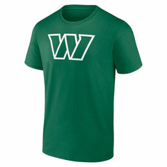 Jayden Daniels Washington Commanders St. Patrick's Day Icon Name & Number T-Shirt Green | NFL