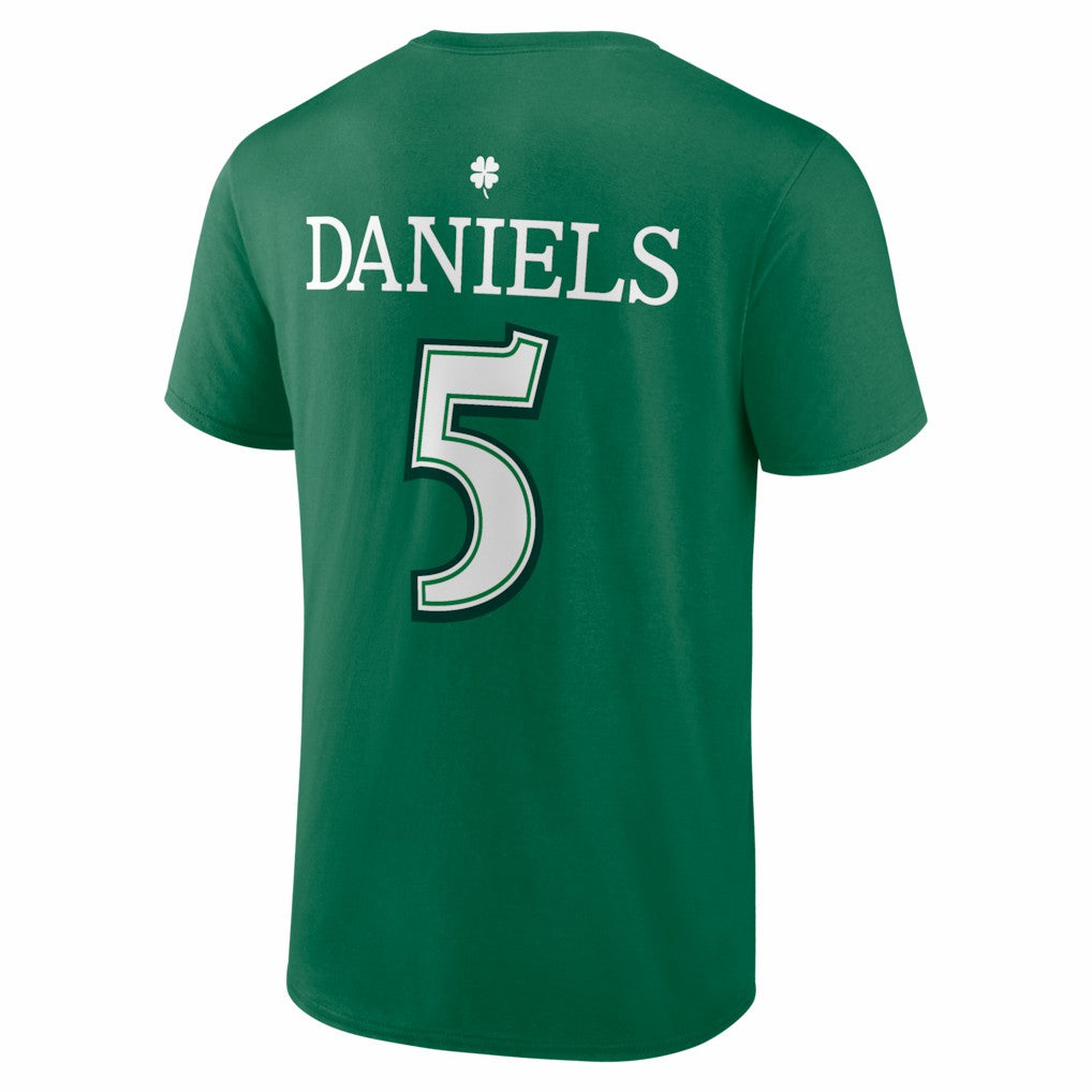 Jayden Daniels Washington Commanders St. Patrick's Day Icon Name & Number T-Shirt Green | NFL