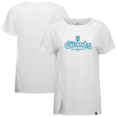 San Francisco Giants Levelwear Women's Blue Haven Influx Cornerstone T-Shirt - MLB
