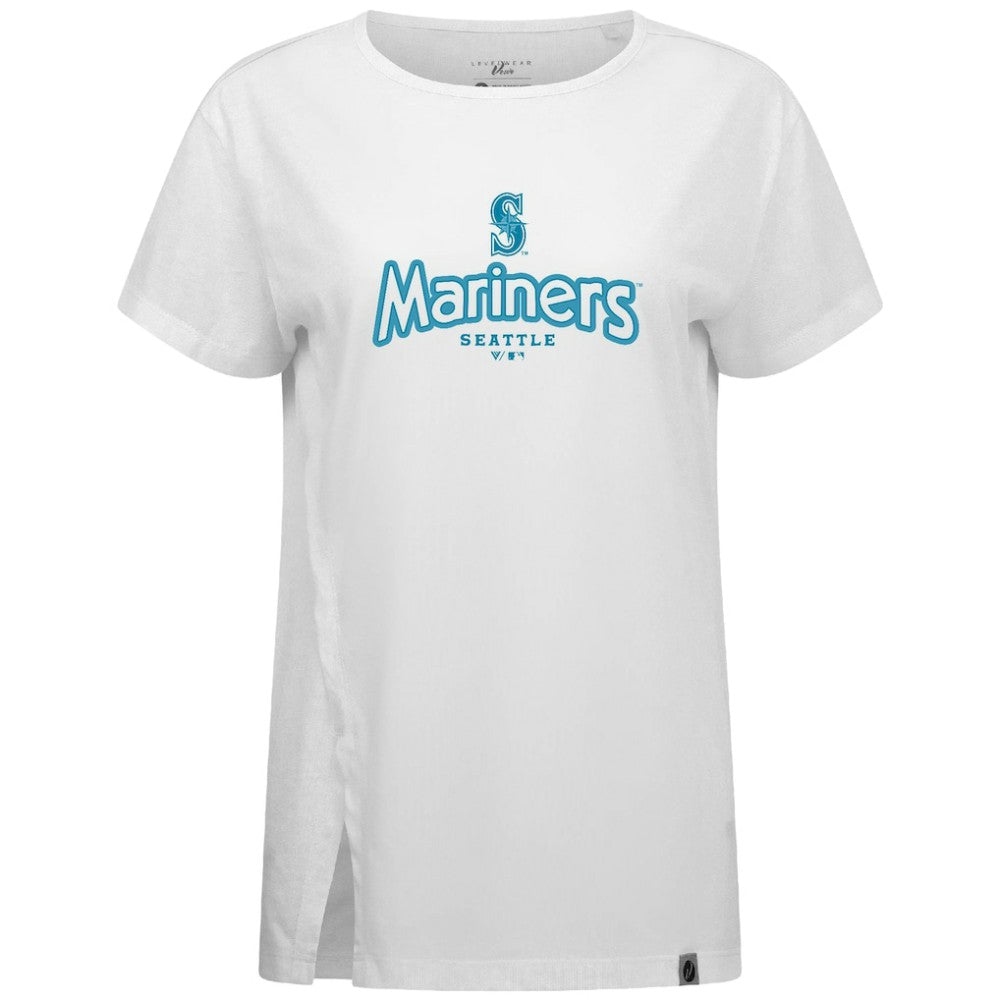 Seattle Mariners Levelwear Women's Blue Haven Influx Cornerstone T-Shirt - MLB