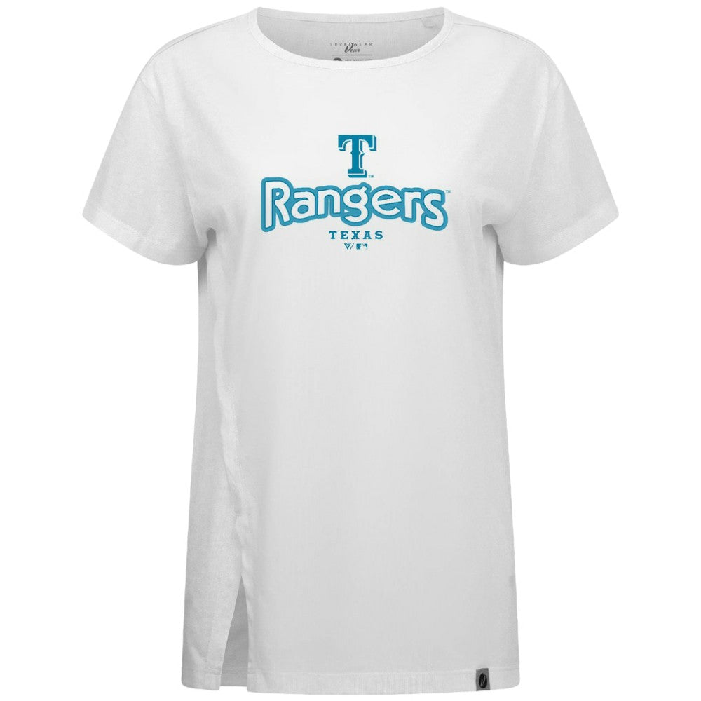 Texas Rangers Levelwear Women's Blue Haven Influx Cornerstone T-Shirt - MLB