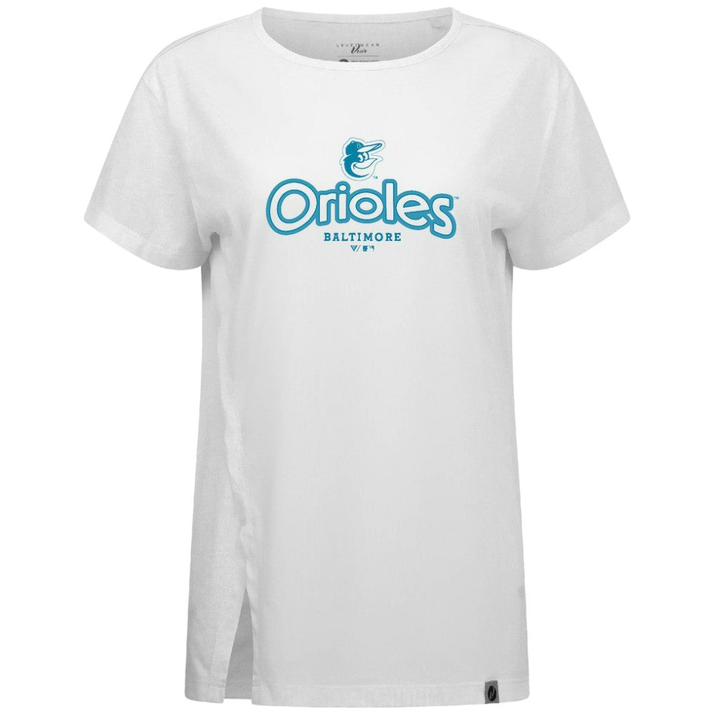 Baltimore Orioles Levelwear Women's Blue Haven Influx Cornerstone T-Shirt - MLB