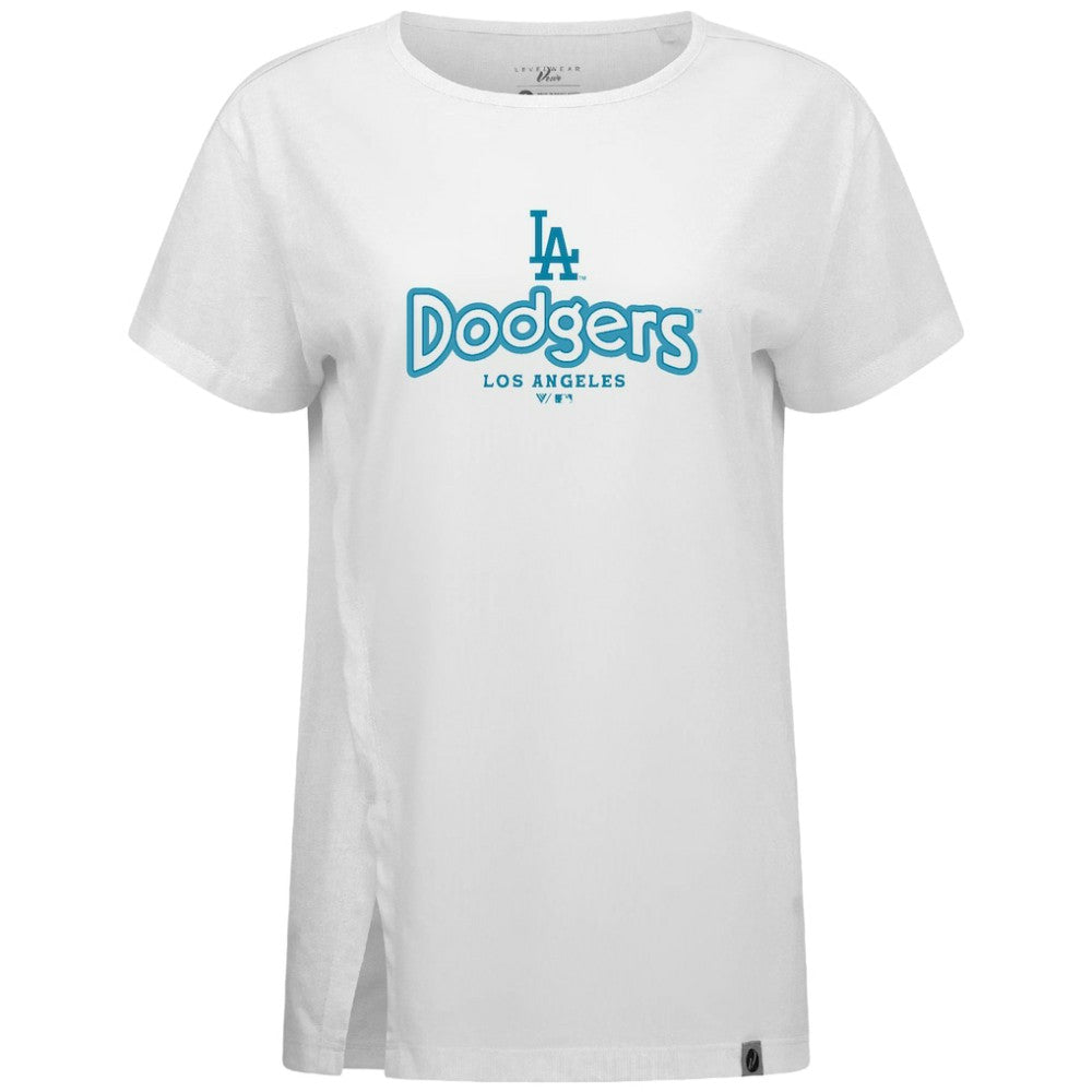 Los Angeles Dodgers Levelwear Women's Blue Haven Influx Cornerstone T-Shirt - MLB