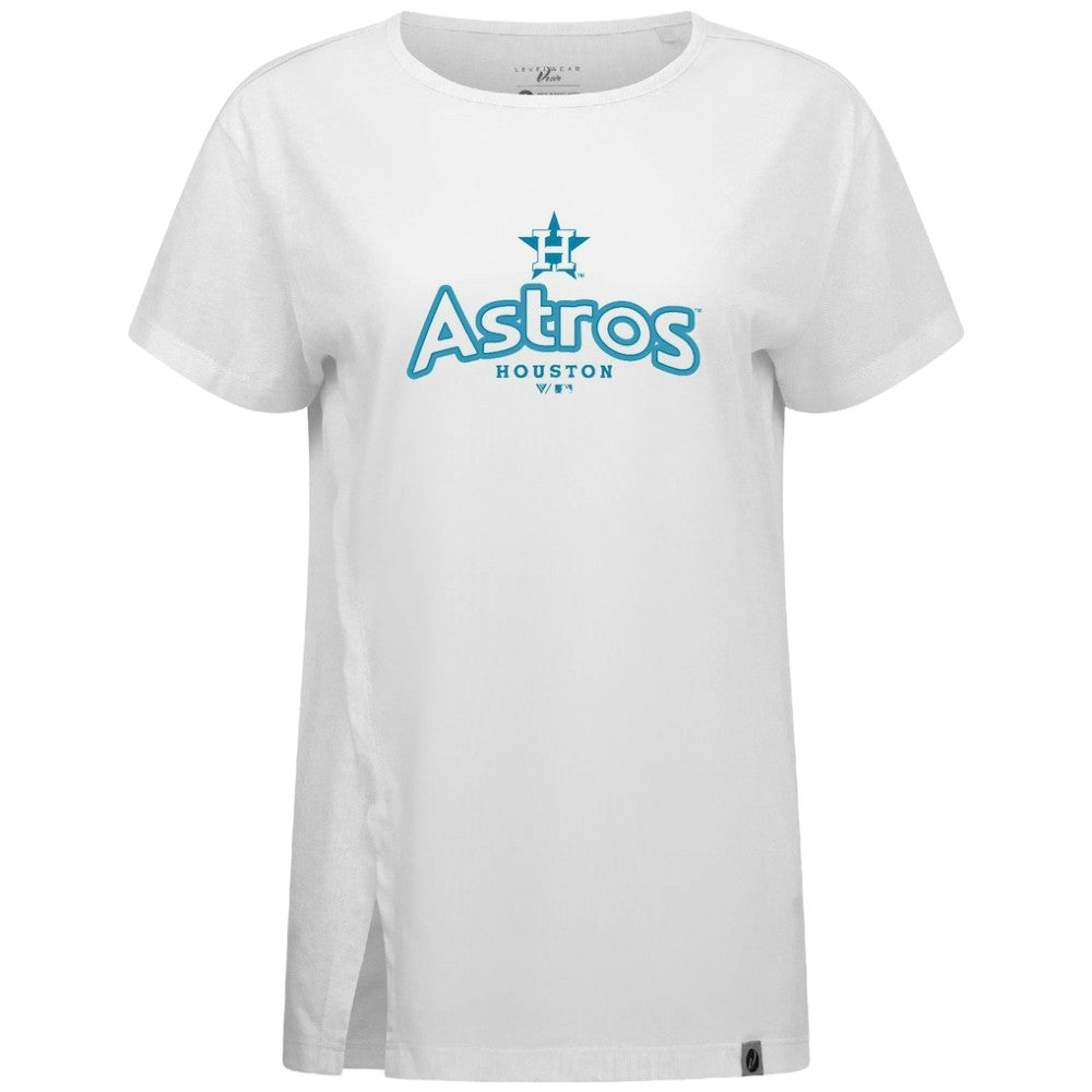 Houston Astros Levelwear Women's Blue Haven Influx Cornerstone T-Shirt - MLB