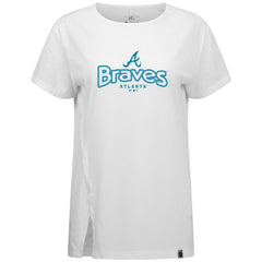 Atlanta Braves Levelwear Women's Blue Haven Influx Cornerstone T-Shirt - MLB