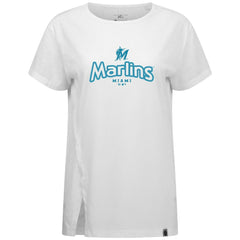 Miami Marlins Levelwear Women's Blue Haven Influx Cornerstone T-Shirt - MLB