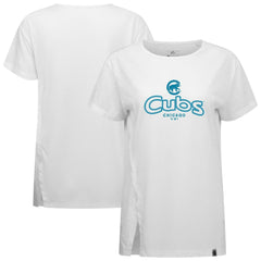 Chicago Cubs Levelwear Women's Blue Haven Influx Cornerstone T-Shirt - MLB