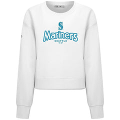 Seattle Mariners Levelwear Women's Judd Cornerstone Cropped Sweatshirt - MLB