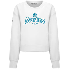 Miami Marlins Levelwear Women's Judd Cornerstone Cropped Sweatshirt - MLB