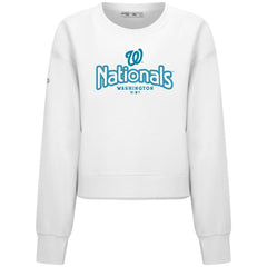 Washington Nationals Levelwear Women's Judd Cornerstone Cropped Sweatshirt - MLB