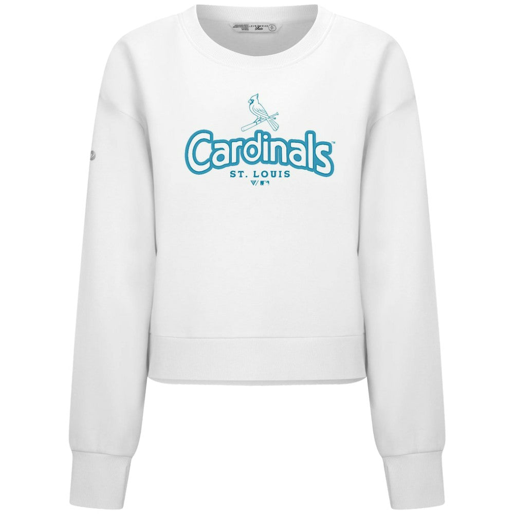St. Louis Cardinals Levelwear Women's Judd Cornerstone Cropped Sweatshirt - MLB