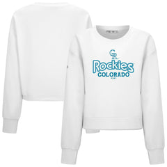 Colorado Rockies Levelwear Women's Judd Cornerstone Cropped Sweatshirt - MLB