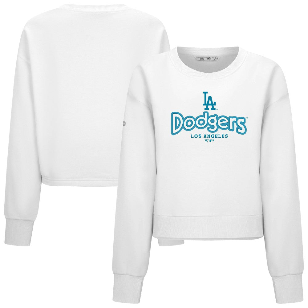 Los Angeles Dodgers Levelwear Women's Judd Cornerstone Cropped Sweatshirt - MLB