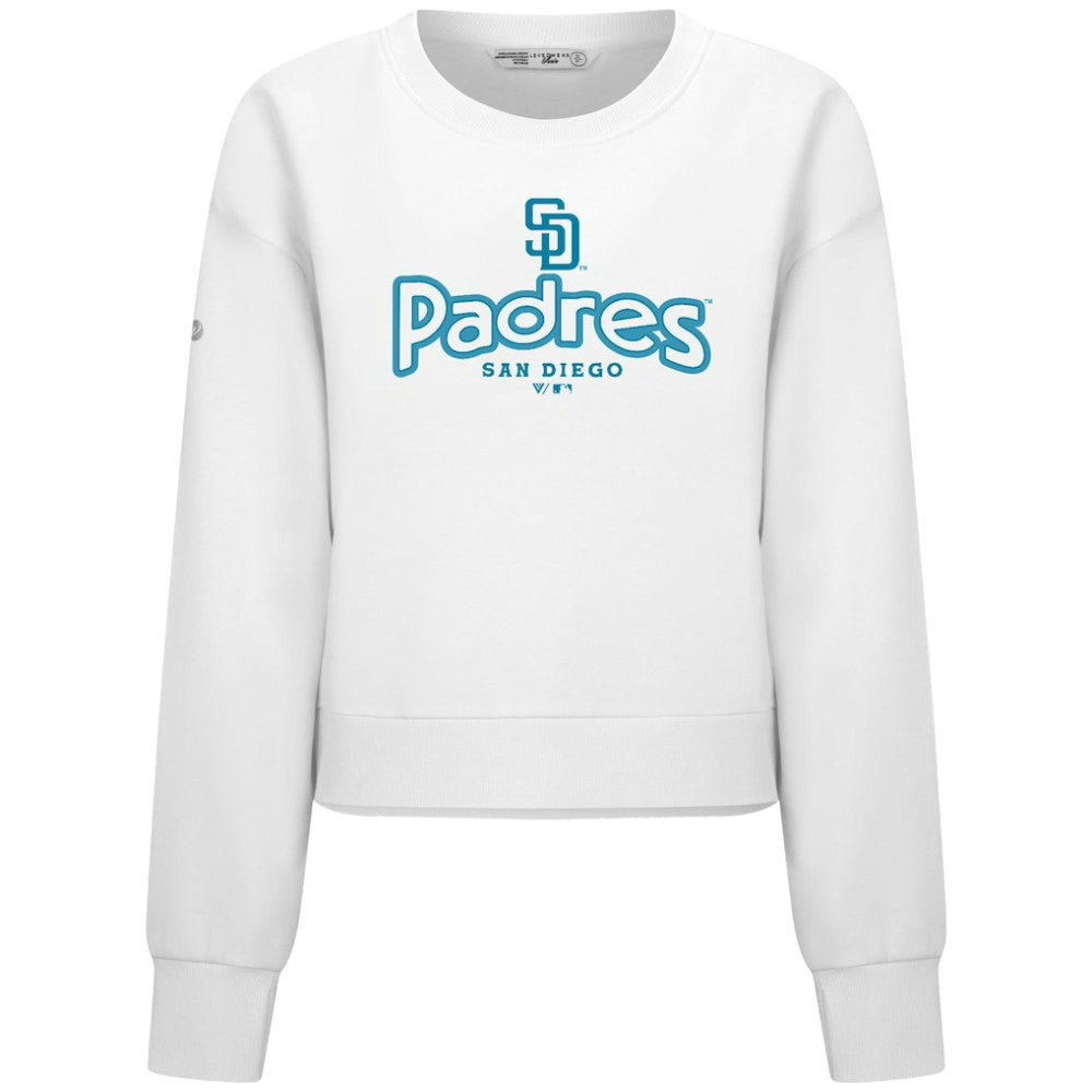 San Diego Padres Levelwear Women's Judd Cornerstone Cropped Sweatshirt - MLB