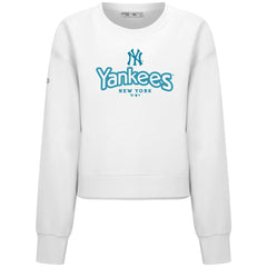 New York Yankees Levelwear Women's Judd Cornerstone Cropped Sweatshirt - MLB