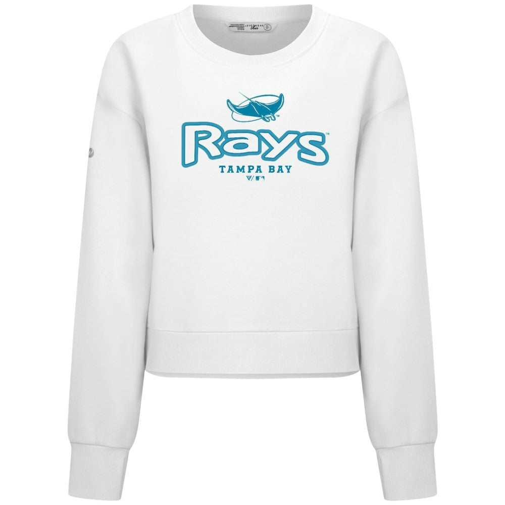 Tampa Bay Rays Levelwear Women's Judd Cornerstone Cropped Sweatshirt - MLB
