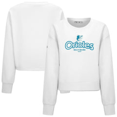 Baltimore Orioles Levelwear Women's Judd Cornerstone Cropped Sweatshirt - MLB