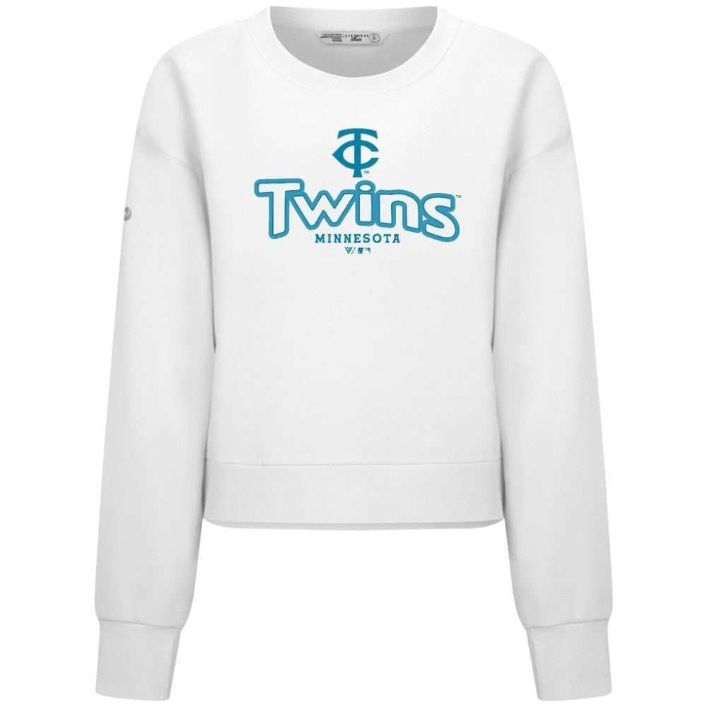 Minnesota Twins Levelwear Women's Judd Cornerstone Cropped Sweatshirt - MLB