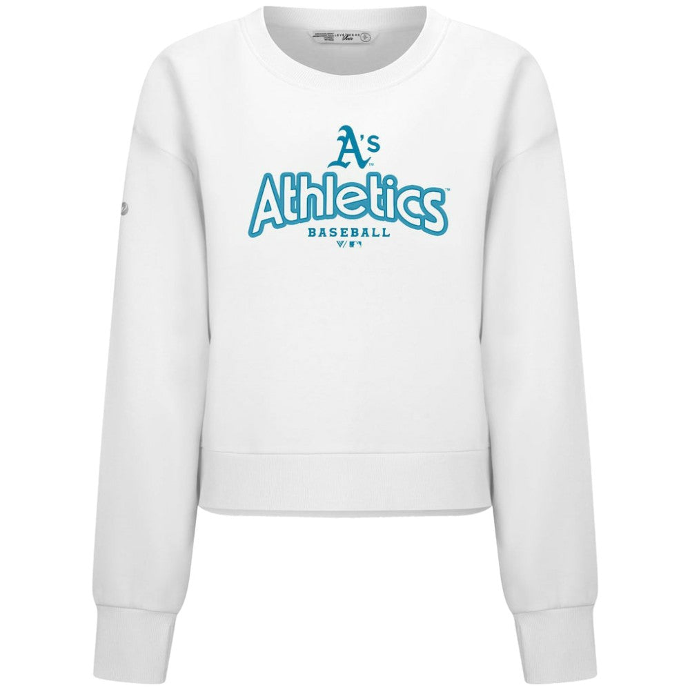 Athletics Levelwear Women's Judd Cornerstone Cropped Sweatshirt - MLB