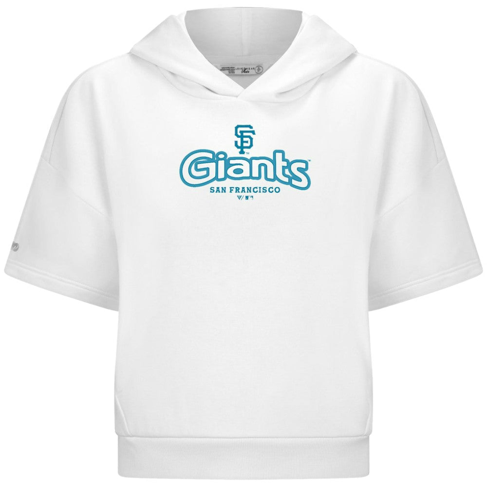 San Francisco Giants Levelwear Women's Amber Short Sleeve Cornerstone Hoodie - MLB