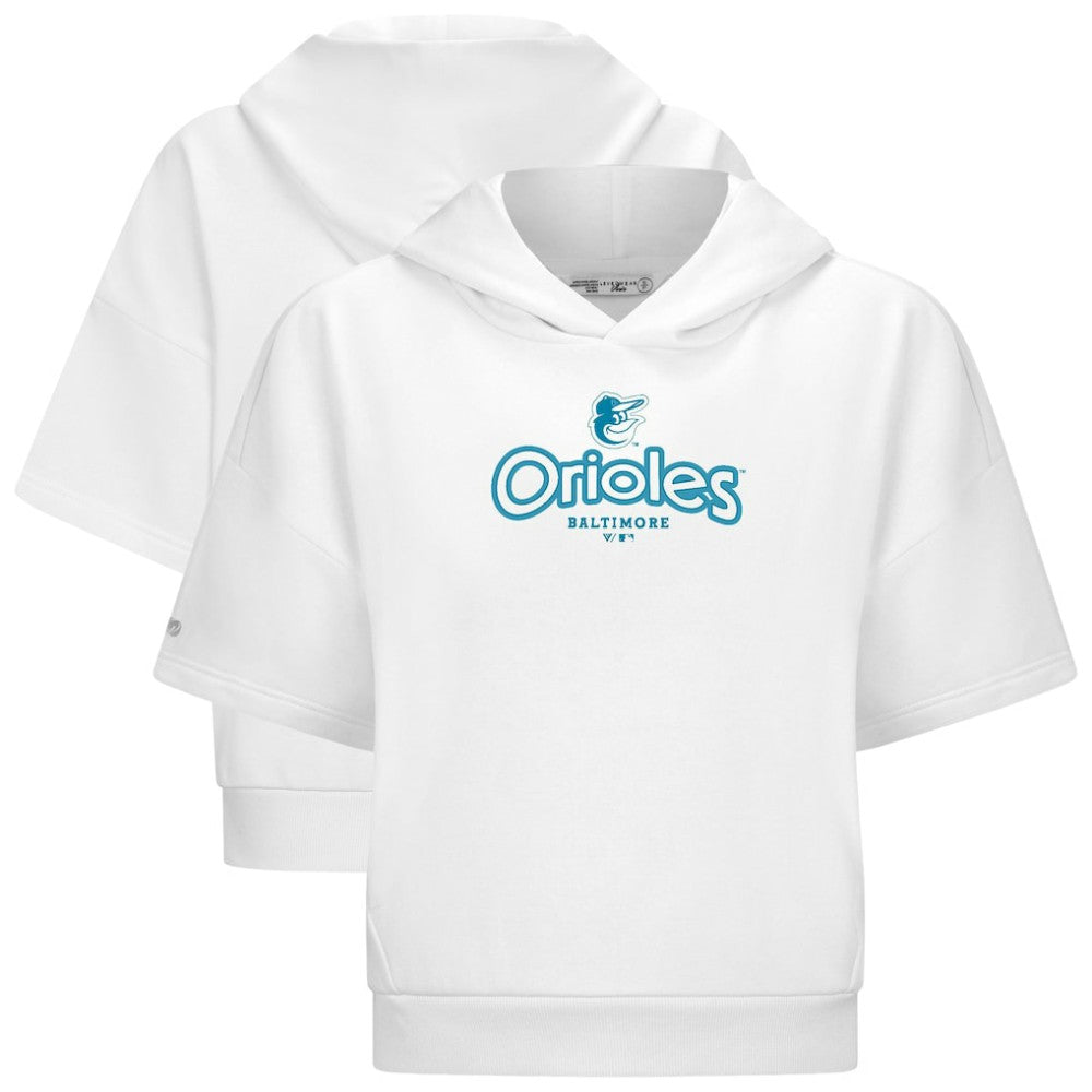 Baltimore Orioles Levelwear Women's Amber Short Sleeve Cornerstone Hoodie - MLB