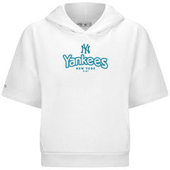 New York Yankees Levelwear Women's Amber Short Sleeve Cornerstone Hoodie - MLB