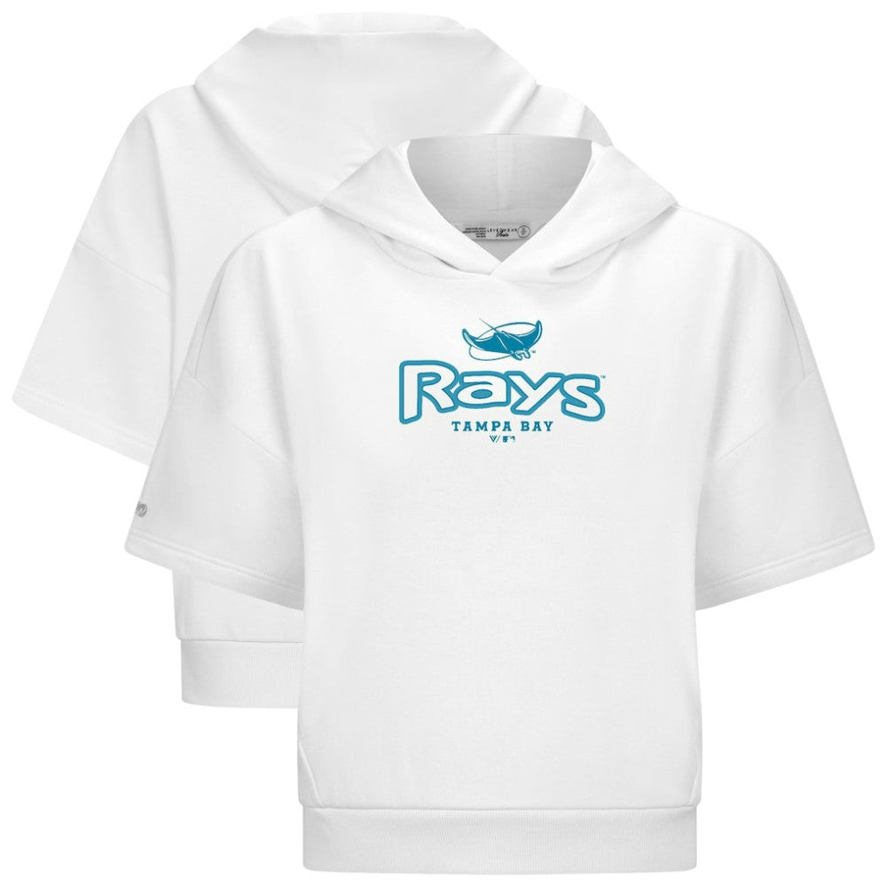 Tampa Bay Rays Levelwear Women's Amber Short Sleeve Cornerstone Hoodie - MLB