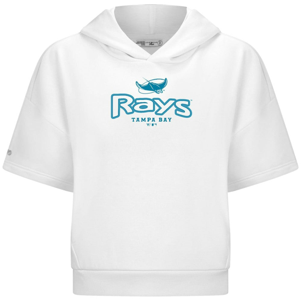 Tampa Bay Rays Levelwear Women's Amber Short Sleeve Cornerstone Hoodie - MLB
