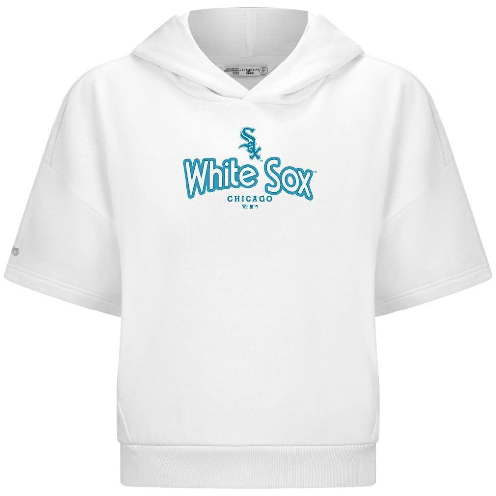 Chicago White Sox Levelwear Women's Amber Short Sleeve Cornerstone Hoodie - MLB