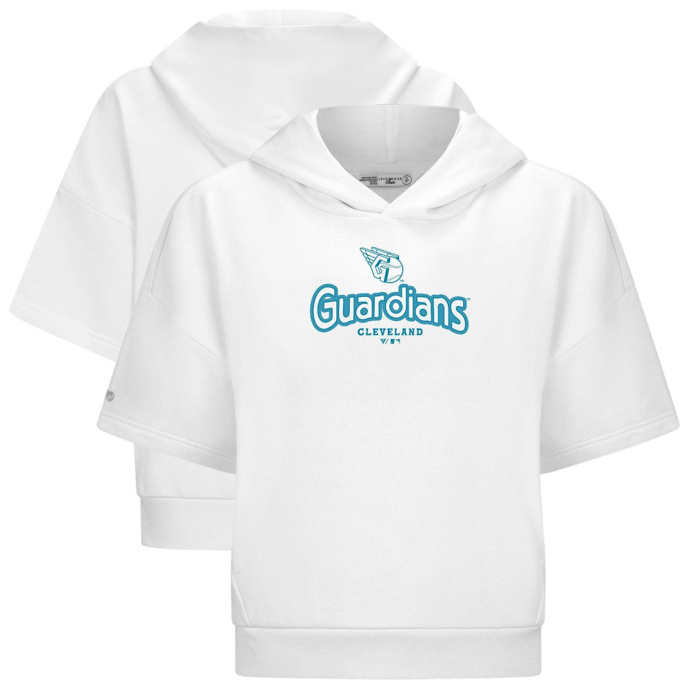 Cleveland Guardians Levelwear Women's Amber Short Sleeve Cornerstone Hoodie - MLB