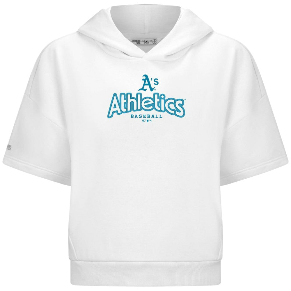 Athletics Levelwear Women's Amber Short Sleeve Cornerstone Hoodie - MLB