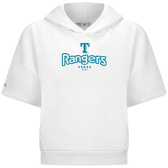 Texas Rangers Levelwear Women's Amber Short Sleeve Cornerstone Hoodie - MLB