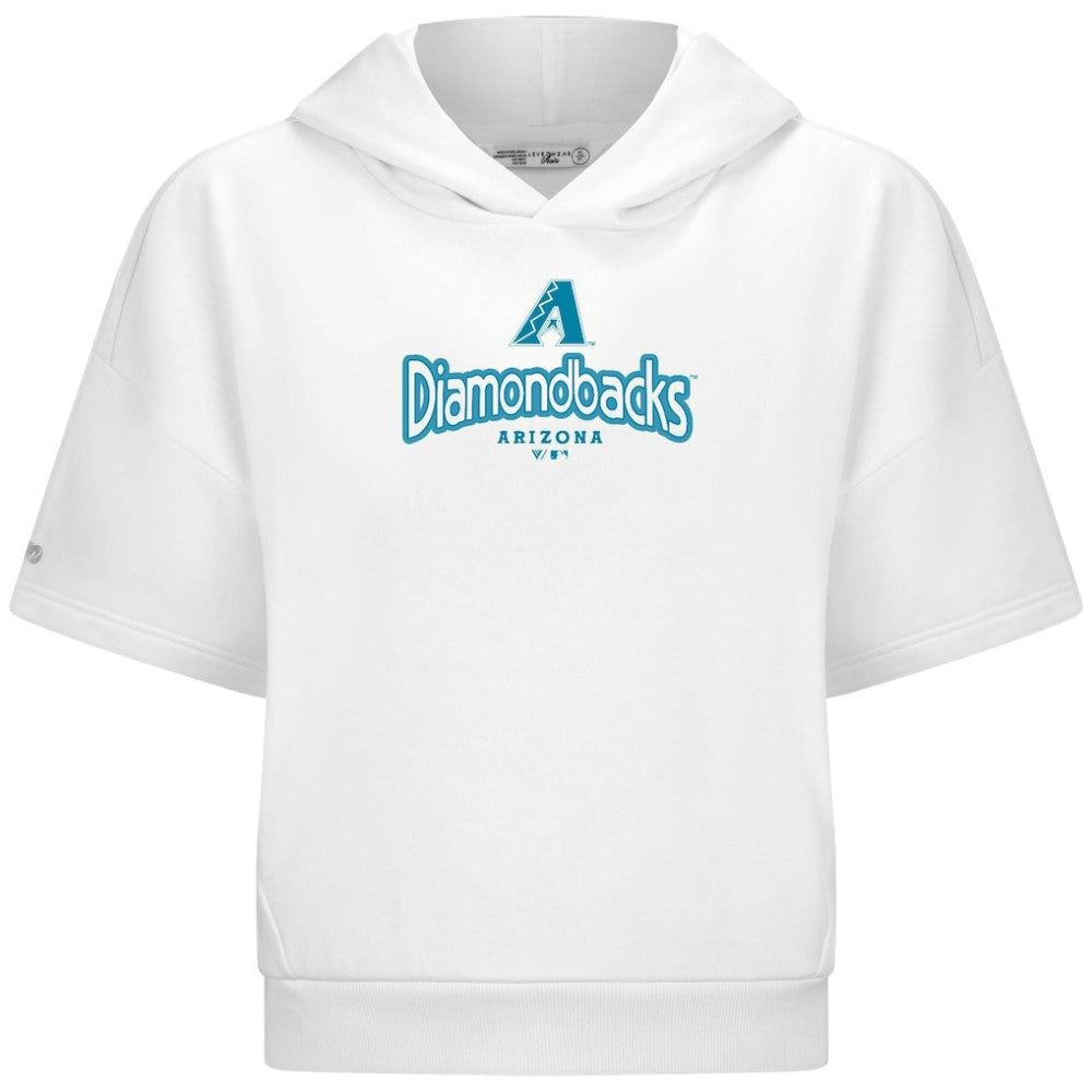 Arizona Diamondbacks Levelwear Women's Amber Short Sleeve Cornerstone Hoodie - MLB