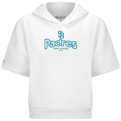 San Diego Padres Levelwear Women's Amber Short Sleeve Cornerstone Hoodie - MLB