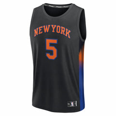 Jose Alvarado New York Knicks Fast Break Replica Jersey Black Statement Edition - NBA