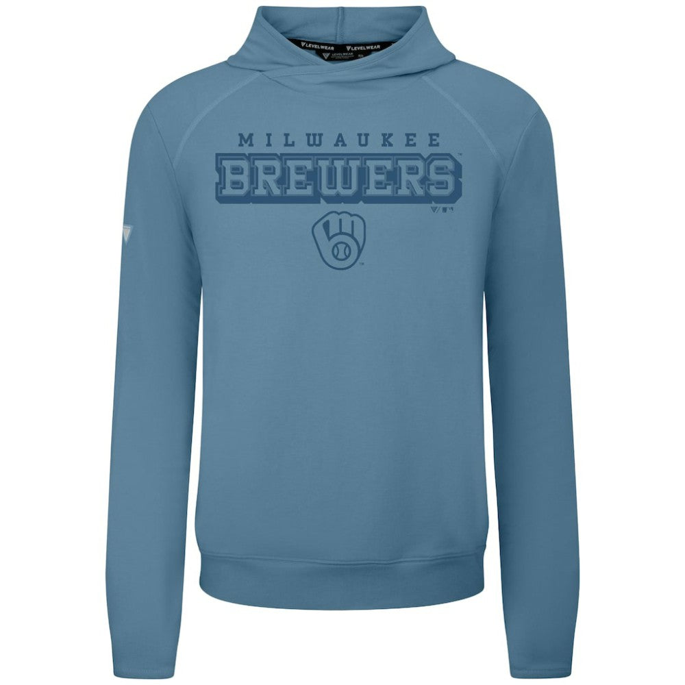 Milwaukee Brewers Levelwear Mandate Tri-Blend Hoodie - MLB