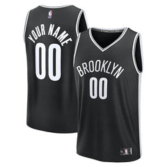Brooklyn Nets Fast Break Custom Jersey Icon Edition Black - NBA