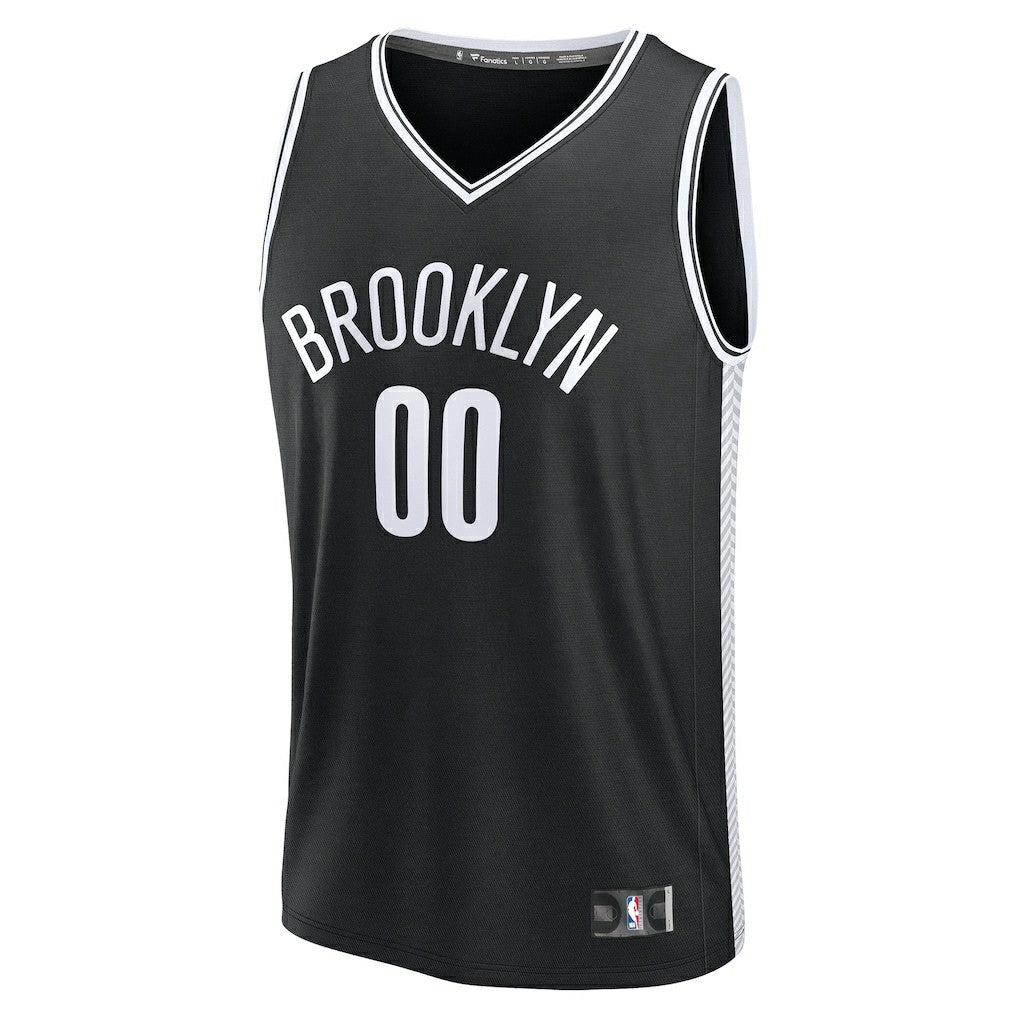 Brooklyn Nets Fast Break Custom Jersey Icon Edition Black - NBA