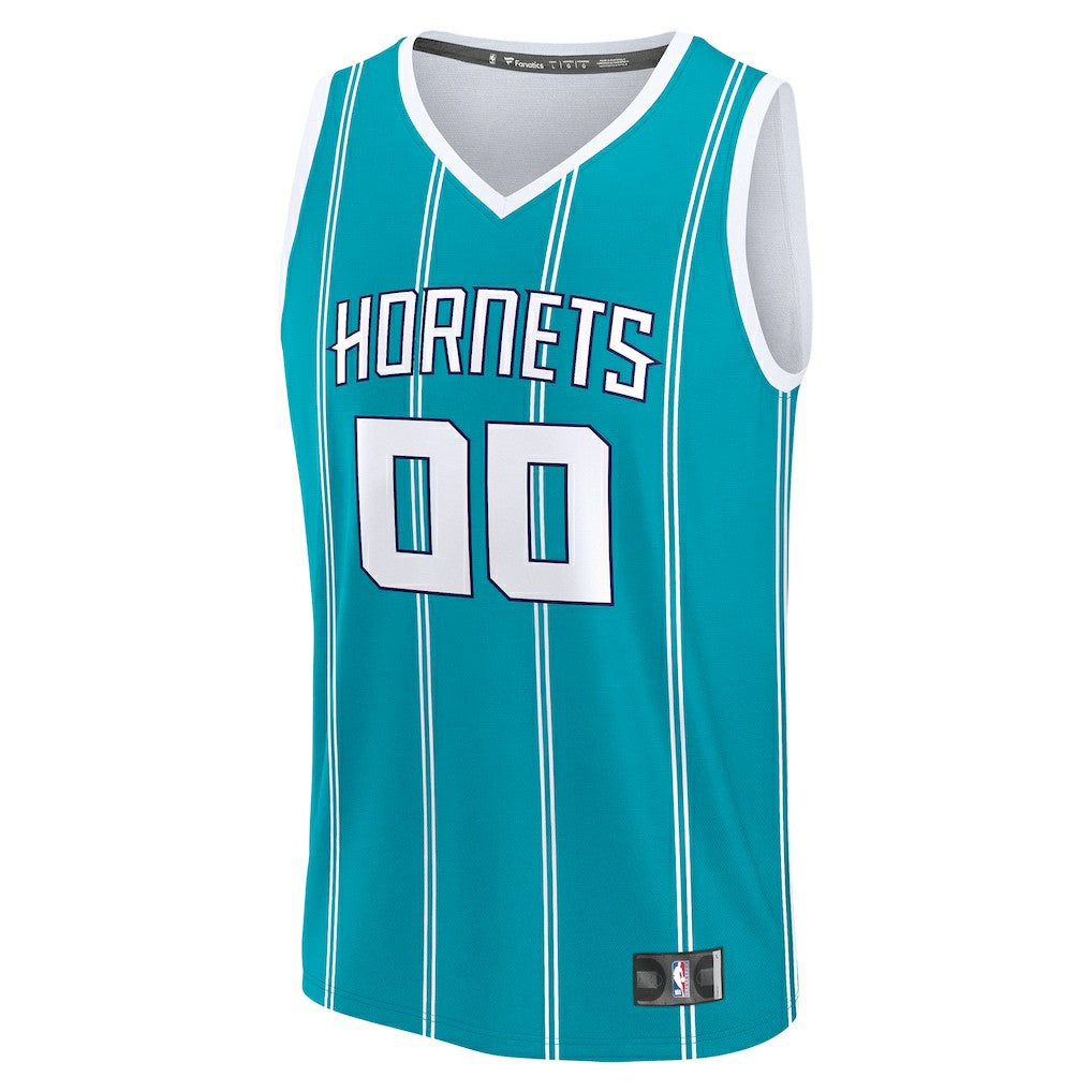 Charlotte Hornets Fast Break Custom Jersey Icon Edition Teal - NBA