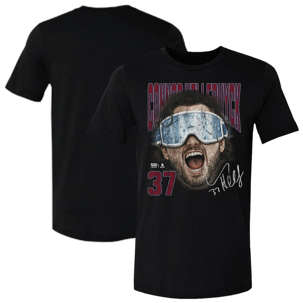 Connor Hellebuyck US Men's Hockey 500 Level Goggles T-Shirt - Black - NHL