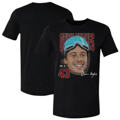 Quinn Hughes US Men's Hockey 500 Level Goggles T-Shirt - Black - NHL