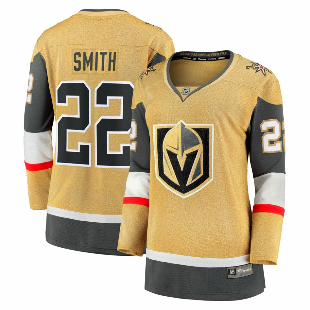 Cole Smith Vegas Golden Knights Fanatics Women's Home Breakaway Jersey - Gold - NHL