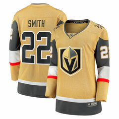 Cole Smith Vegas Golden Knights Fanatics Women's Home Breakaway Jersey - Gold - NHL