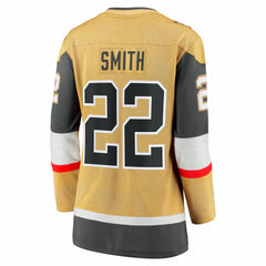 Cole Smith Vegas Golden Knights Fanatics Women's Home Breakaway Jersey - Gold - NHL