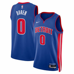 Jalen Duren Detroit Pistons Unisex Swingman Jersey Icon Editi- Blue - NBA